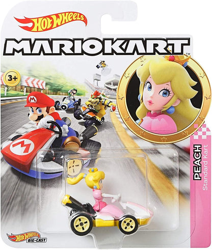 Hot Wheels Mario Kart Peach with Standard Kart Vehicle