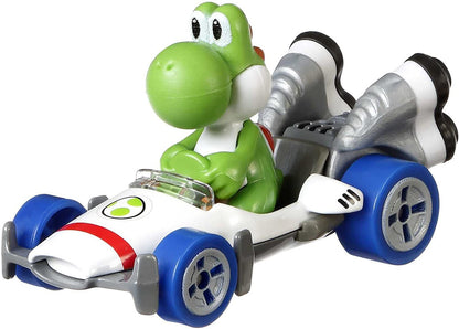 Hot Wheels Mario Kart Yoshi Standard Kart Vehicle