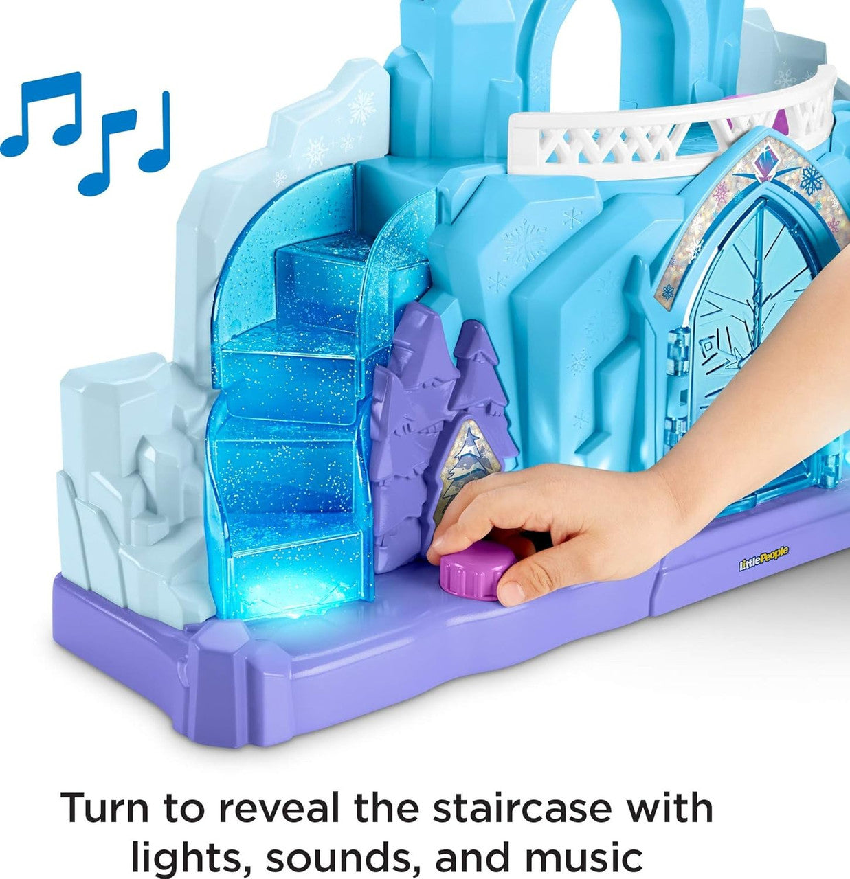 Fisher-Price Little People Toddler Playset Disney Frozen Elsa’s Ice Palace Musical Toy