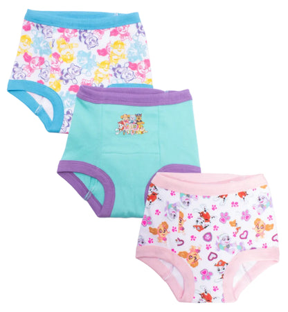 PAW Patrol Toddler Girls 3-Pack Potty Training Pants, Skye Everest and Marshall Underwear Set with Bonus Chart, Multicolor