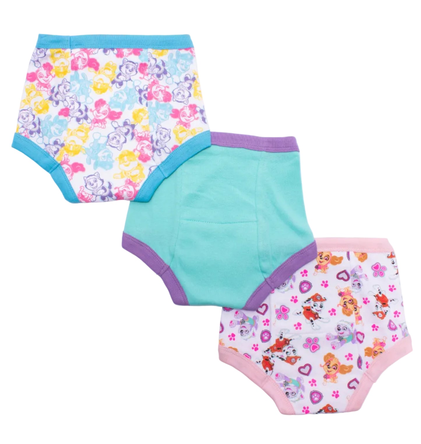 PAW Patrol Toddler Girls 3-Pack Potty Training Pants, Skye Everest and Marshall Underwear Set with Bonus Chart, Multicolor