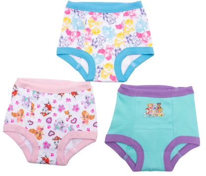 PAW Patrol Toddler Girls 3-Pack Potty Training Pants, Skye Everest and Marshall Underwear Set with Bonus Chart, Multicolor