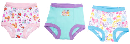 PAW Patrol Toddler Girls 3-Pack Potty Training Pants, Skye Everest and Marshall Underwear Set with Bonus Chart, Multicolor