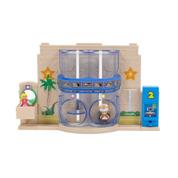 The Super Mario Galaxy Movie Gateway Galaxy Diorama Playset, with 1.5" Princess Peach & Exclusive Captain Toad Mini Figures