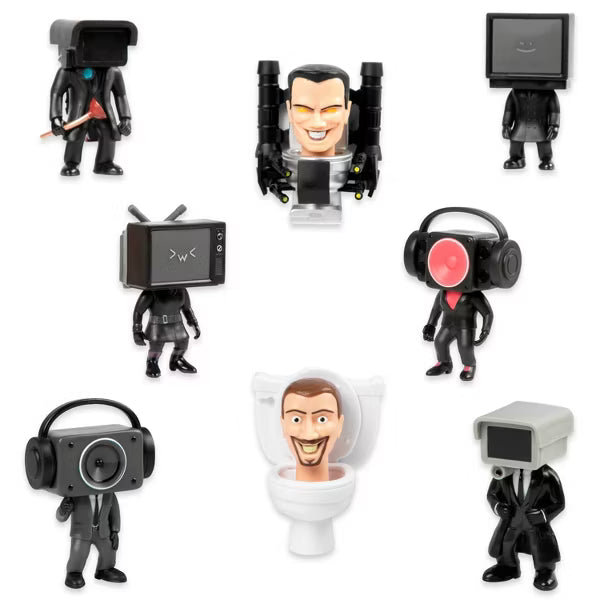 Skibidi Toilet Mystery Collector Figure Series 1, Official 4.5" Blind Box Vinyl Action Figure, Collectible Surprise Toy