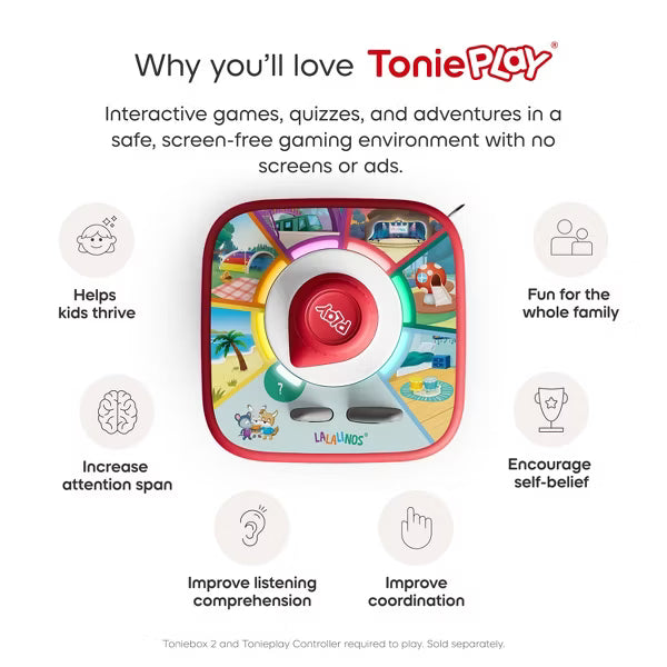 tonies Tonieplay Set Lalalinos: Find the Photo Audio Game & Controller Set for Toniebox 2, Interactive Screen-Free Game for Kids Ages 3+