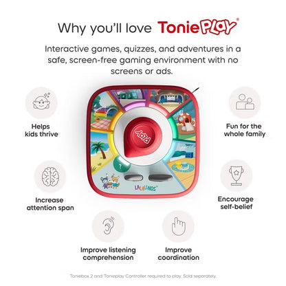 tonies Tonieplay Set Lalalinos: Find the Photo Audio Game & Controller Set for Toniebox 2, Interactive Screen-Free Game for Kids Ages 3+
