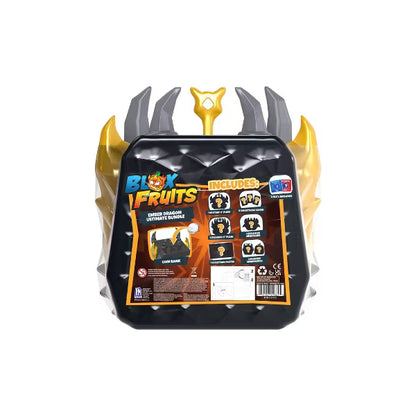PhatMojo Blox Fruits Dragon Collector Bundle, Mystery Fruit Storage Case with Exclusive Plush, Mini Figures, Trading Cards & Mythical DLC Codes, Ages 6+