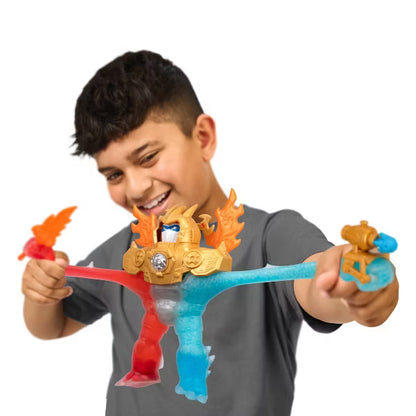 Heroes of Goo Jit Zu Meteor Madness Goo-Tron Supreme Electronic Action Figure, 3-in-1 Triple Attack Stretchy Hero with 35+ Lights & Sounds, Ages 4+