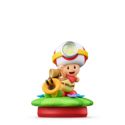 Nintendo amiibo Captain Toad & Talking Flower Figure, Super Mario Bros. Wonder Official NFC Character Figure for Nintendo Switch, Red and Yellow