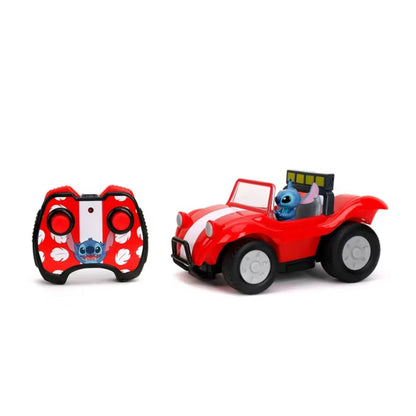 Disney Stitch Buggy 1:24 Scale R/C Car, 2.4 GHz Full-Function Remote Control Vehicle with Turbo Boost & Built-In Stitch Figure, Ages 6+