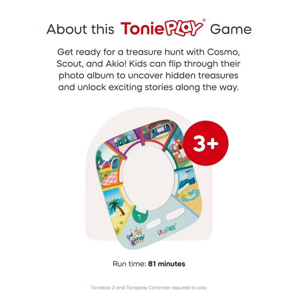 tonies Tonieplay Set Lalalinos: Find the Photo Audio Game & Controller Set for Toniebox 2, Interactive Screen-Free Game for Kids Ages 3+