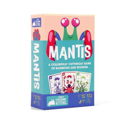 Exploding Kittens Mantis Card Game, A Colorfully Cutthroat Game of Rainbows and Revenge for Kids, Teens & Adults, Ages 7+, 2-6 Players
