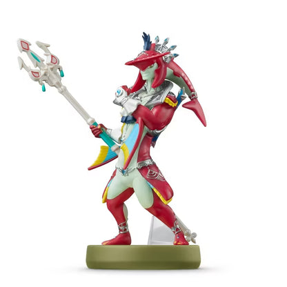 Nintendo amiibo The Legend of Zelda: Tears of the Kingdom Sidon Figure, Official NFC Character Figure for Nintendo Switch, Red and White