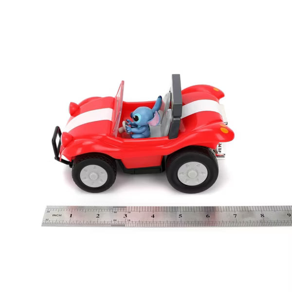 Disney Stitch Buggy 1:24 Scale R/C Car, 2.4 GHz Full-Function Remote Control Vehicle with Turbo Boost & Built-In Stitch Figure, Ages 6+