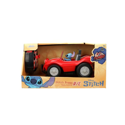 Disney Stitch Buggy 1:24 Scale R/C Car, 2.4 GHz Full-Function Remote Control Vehicle with Turbo Boost & Built-In Stitch Figure, Ages 6+