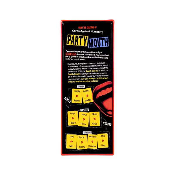 Party Mouth by Cards Against Humanity, The Fast-Paced Adult Party Game of Shouting Obscenities, Ages 17+, 4 to 20+ Players