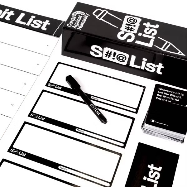 Cards Against Humanity Twists: Sh** List, Standalone Party Card Game Where You Write the Answers, Adult Party Game for Game Night