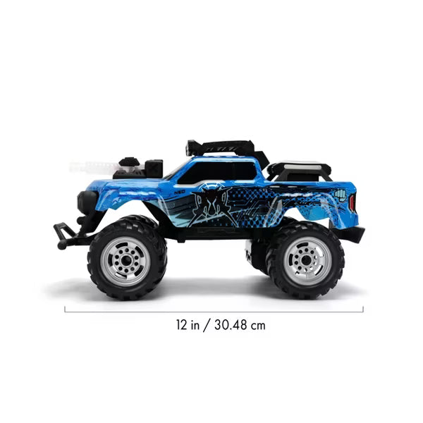 Jada Toys Battle Machines Laser Combat R/C Dual Vehicle Set, Iron Beast vs. Neo Remote Control Battle Trucks with Infrared Tag & USB Charging, Ages 6+
