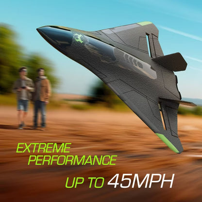 Sky Viper Vector Performance RC Stunt Plane, High-Speed 45 MPH Remote Control Jet with Auto-Stabilization & 1-Touch Aerobatics, Ages 12+