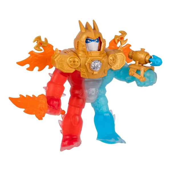 Heroes of Goo Jit Zu Meteor Madness Goo-Tron Supreme Electronic Action Figure, 3-in-1 Triple Attack Stretchy Hero with 35+ Lights & Sounds, Ages 4+