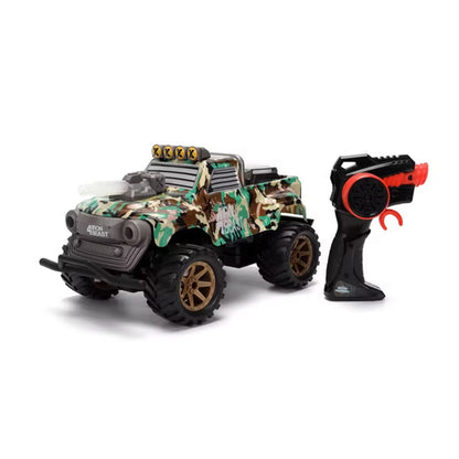 Jada Toys Battle Machines Laser Combat R/C Dual Vehicle Set, Iron Beast vs. Neo Remote Control Battle Trucks with Infrared Tag & USB Charging, Ages 6+