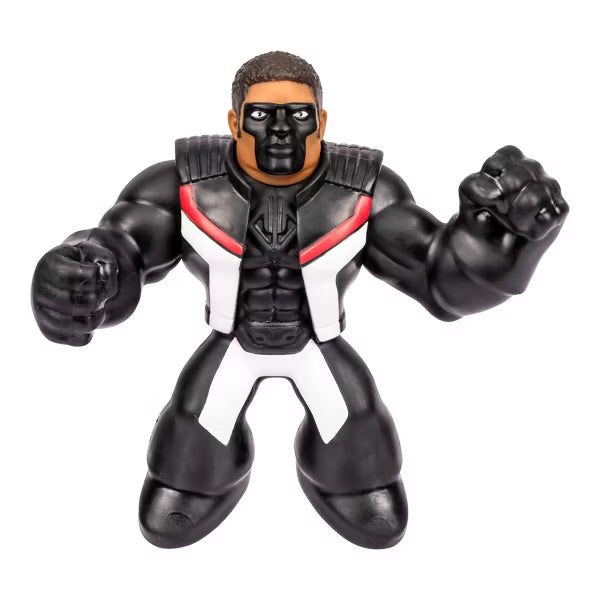 DC Superman Mr. Terrific Stretchy Heroes Action Figure, 4.5" Squishy Super Hero Toy by Moose Toys, Ages 4+