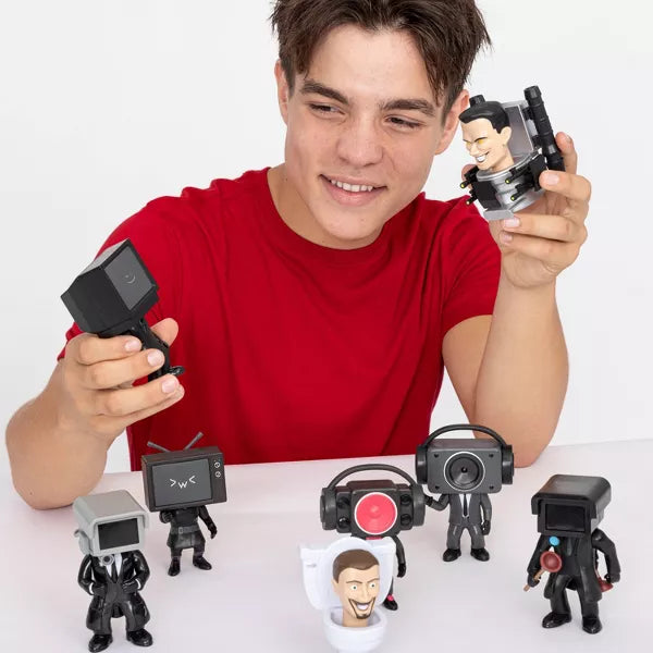Skibidi Toilet Mystery Collector Figure Series 1, Official 4.5" Blind Box Vinyl Action Figure, Collectible Surprise Toy