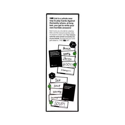 Cards Against Humanity Twists: Sh** List, Standalone Party Card Game Where You Write the Answers, Adult Party Game for Game Night