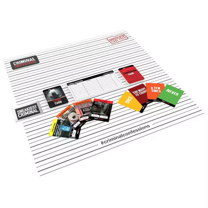 Criminal Confessions Card Game by Unsolved Case Files, Interrogate Your Friends Adult & Teen Party Game of Petty Crimes, Ages 14+, 2-10 Players
