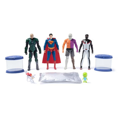DC Studios Superman Luthorcorp Lab Target Exclusive Action Figure Playset, 6-Pack with Slime Chambers, Krypto & Lex Luthor
