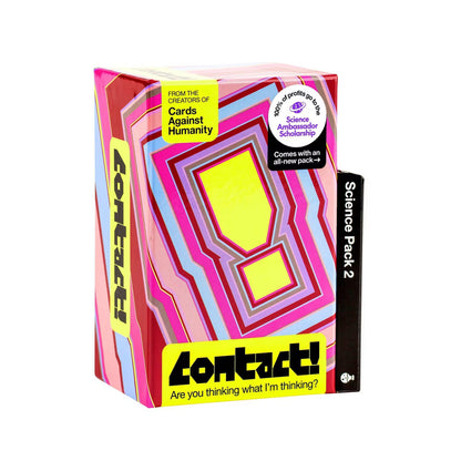 Cards Against Humanity Contact! Party Card Game, Word Guessing Adult Party Game with Bonus Science Pack 2 Expansion, Ages 17+