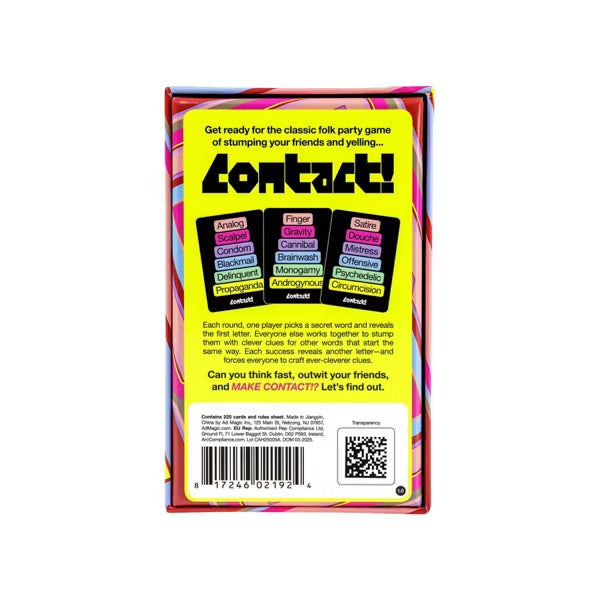 Cards Against Humanity Contact! Party Card Game, Word Guessing Adult Party Game with Bonus Science Pack 2 Expansion, Ages 17+