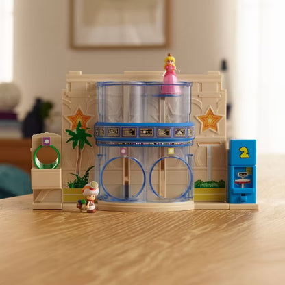 The Super Mario Galaxy Movie Gateway Galaxy Diorama Playset, with 1.5" Princess Peach & Exclusive Captain Toad Mini Figures