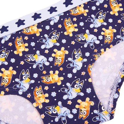 Bluey Girls 5-Pack Underwear Briefs, Bluey and Bingo Underwear Set, Multicolor