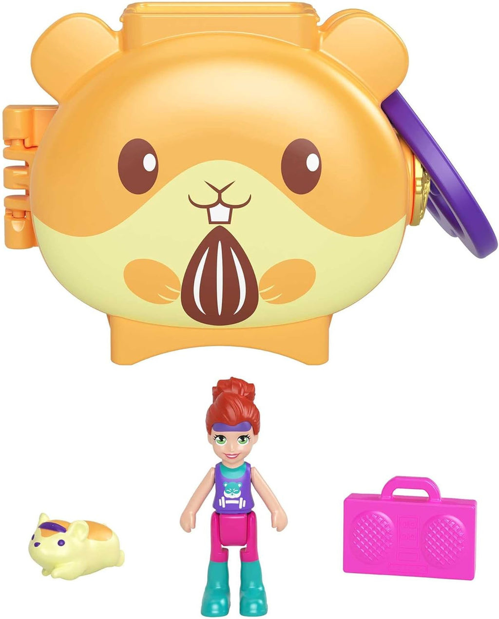 Polly Pocket Pet Connects Stackable Hamster Compact Playset