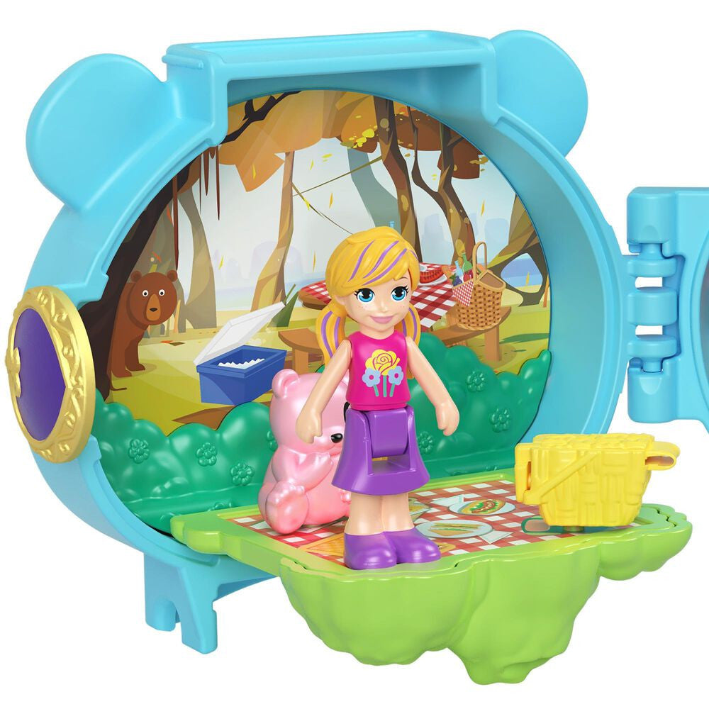 Polly Pocket Pet Connects Stackable Bear Compact Playset