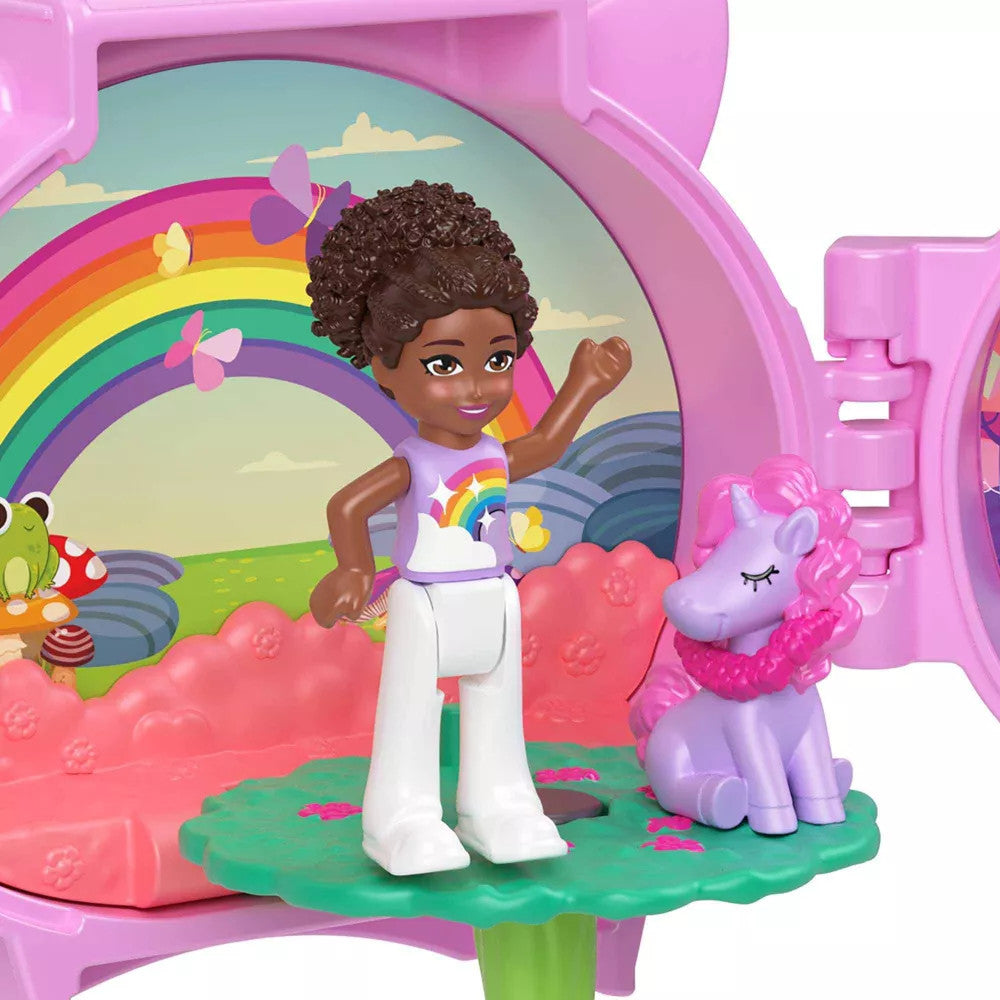 Polly Pocket Pet Connects Stackable Unicorn Compact Playset