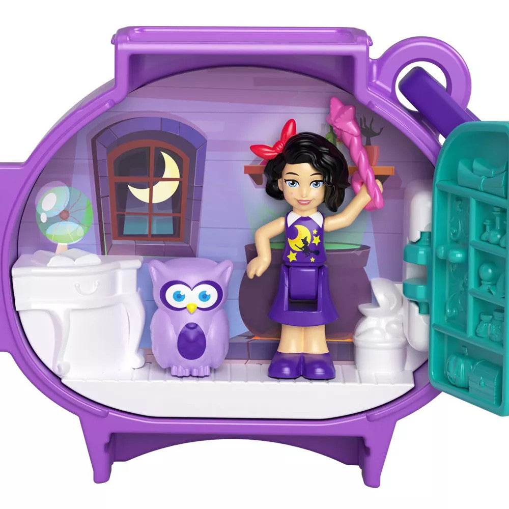 Polly Pocket Pet Connects Stackable Owl Compact Playset