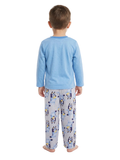 Kids Bluey 2-Piece Pajama Set – Long Sleeve Top and Matching Pants Sleepwear