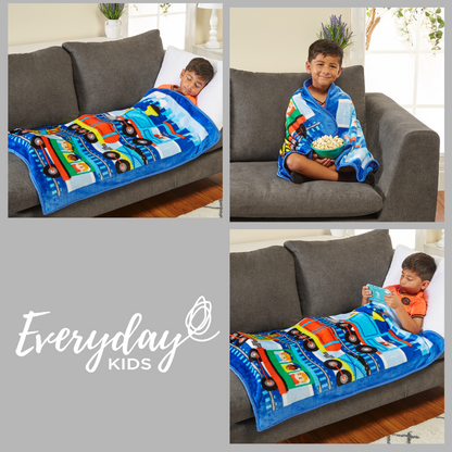 Everyday Kids Toddler Throw Blanket - Choo Choo Train