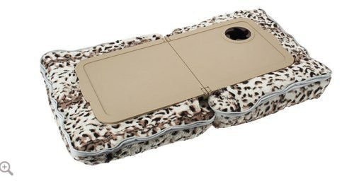 Pillow Tray with Cup Holder (Ice Leopard) - AS SEEN ON TV