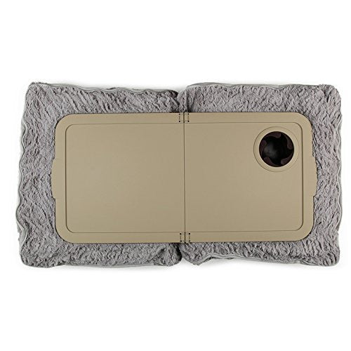 Pillow Tray with Cup Holder (Silver) - AS SEEN ON TV