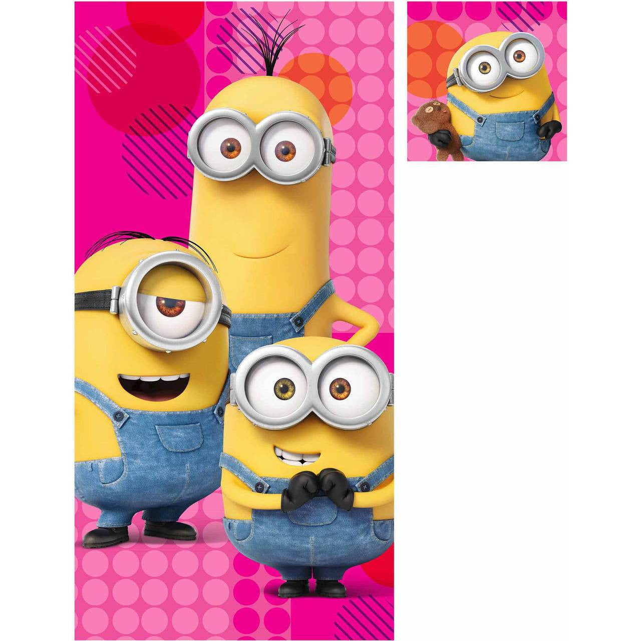 Despicable Me Minion Girl Bath Towel and Washcloth Set