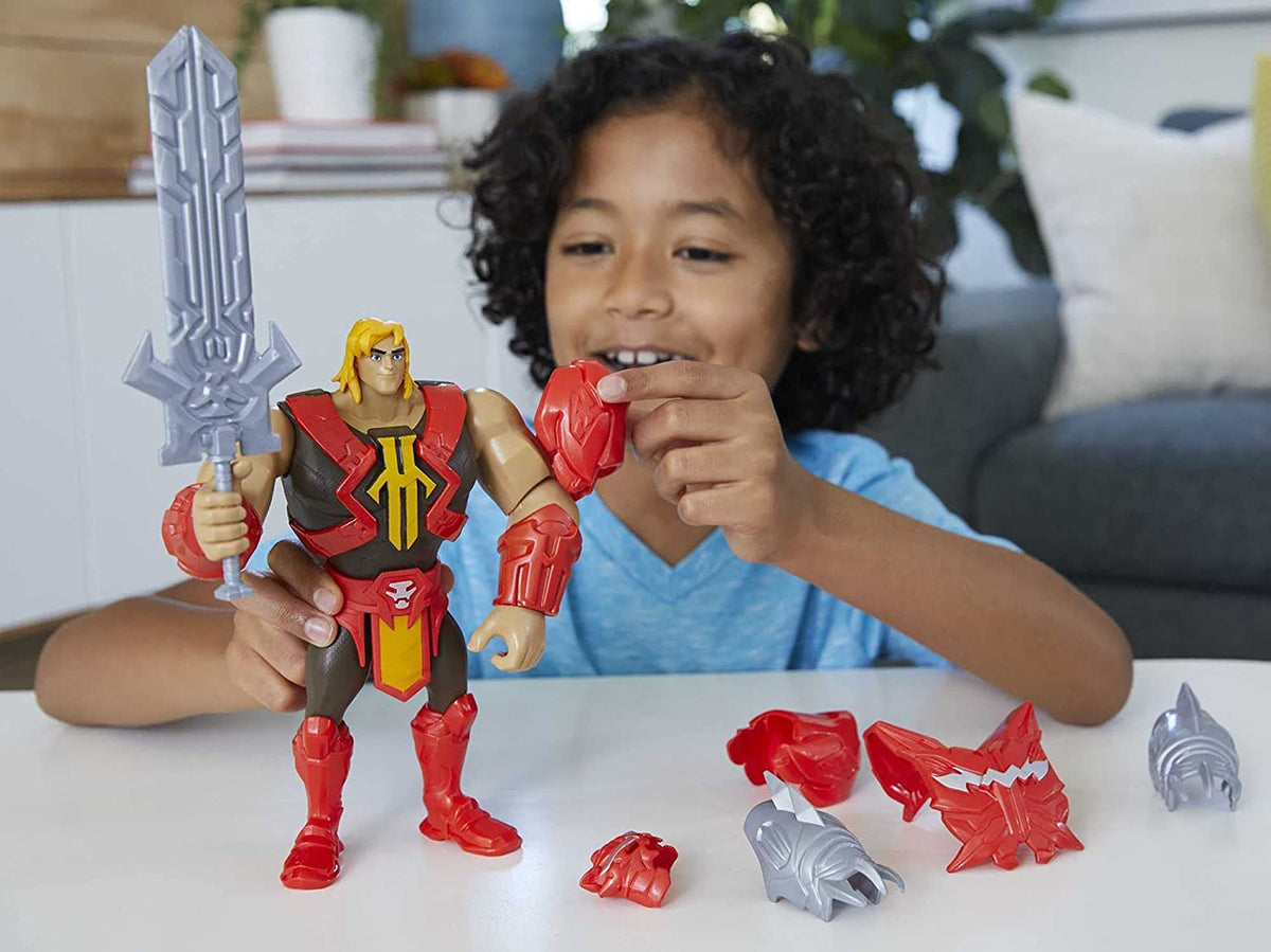 He-Man and The Masters of the Universe Deluxe 8.5-Inch Action Figure | Power Attack Battle Feature with Armor & Accessories