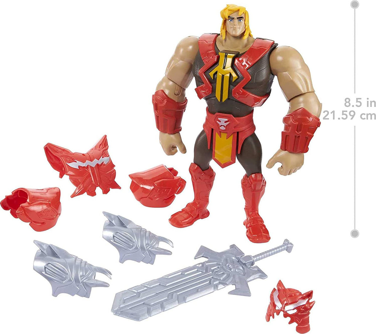 He-Man and The Masters of the Universe Deluxe 8.5-Inch Action Figure | Power Attack Battle Feature with Armor & Accessories