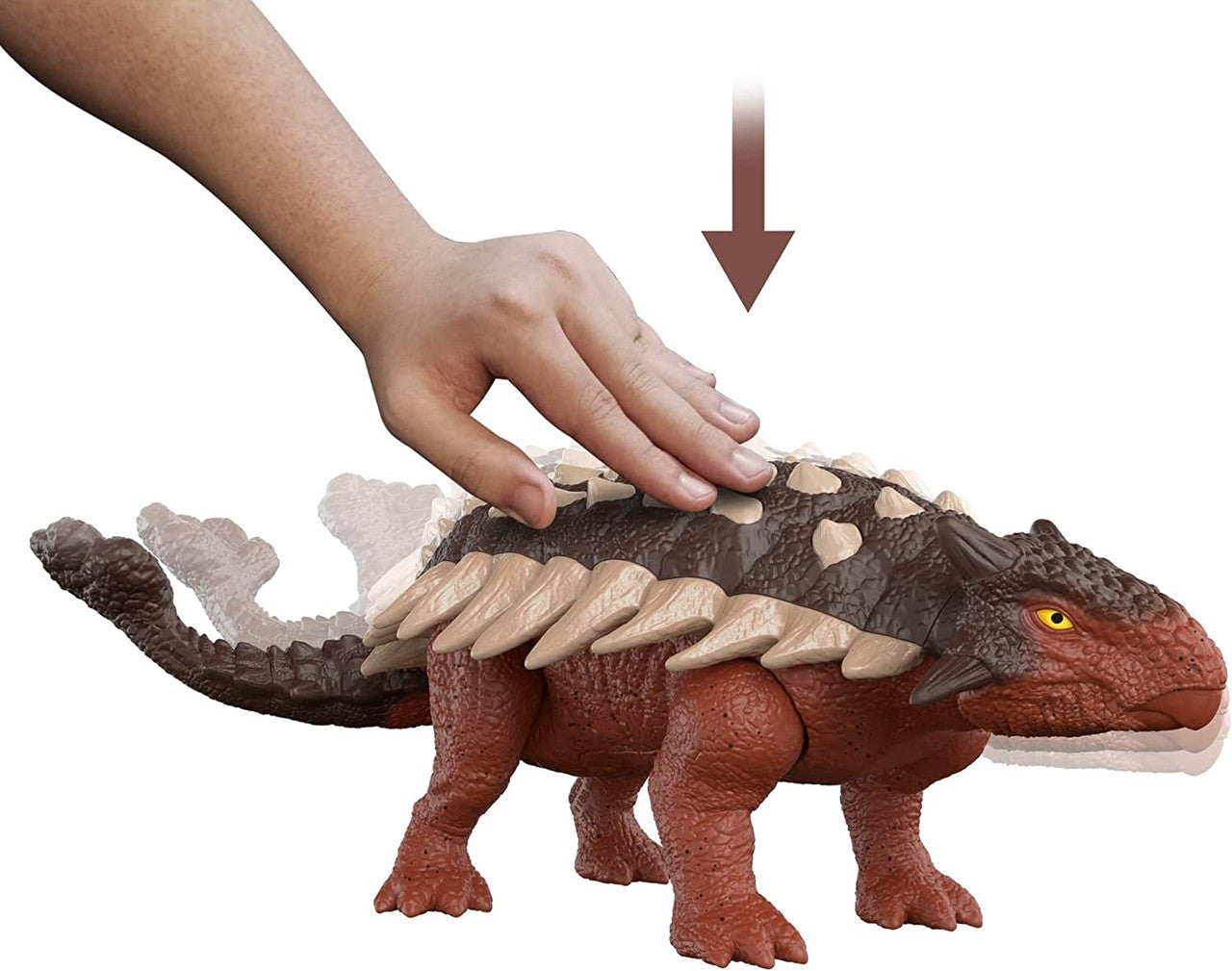 Jurassic World Dominion Roar Strikers Ankylosaurus Dinosaur Action Figure
