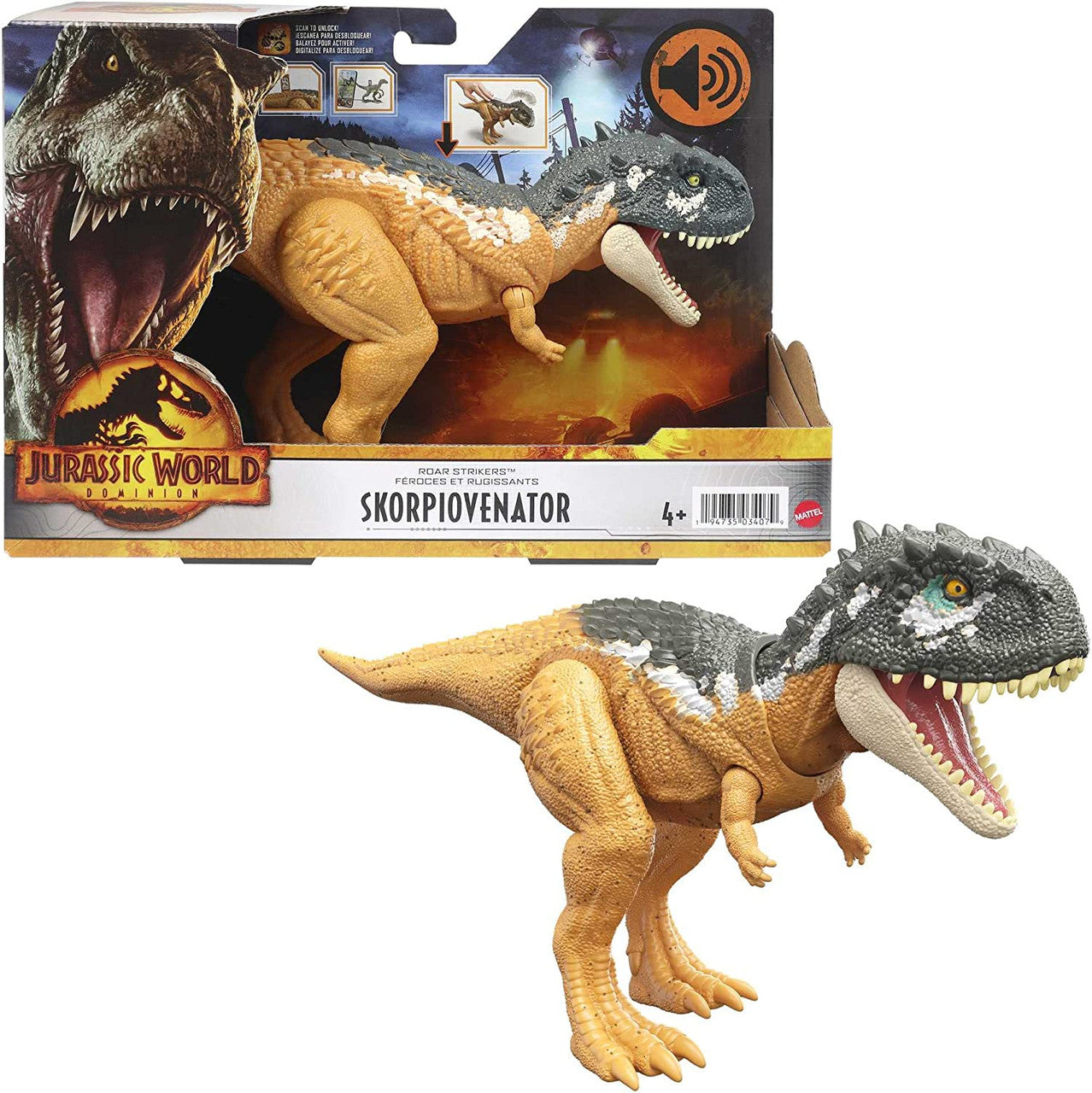 Jurassic World Dominion Roar Strikers Dinosaur Action Figure