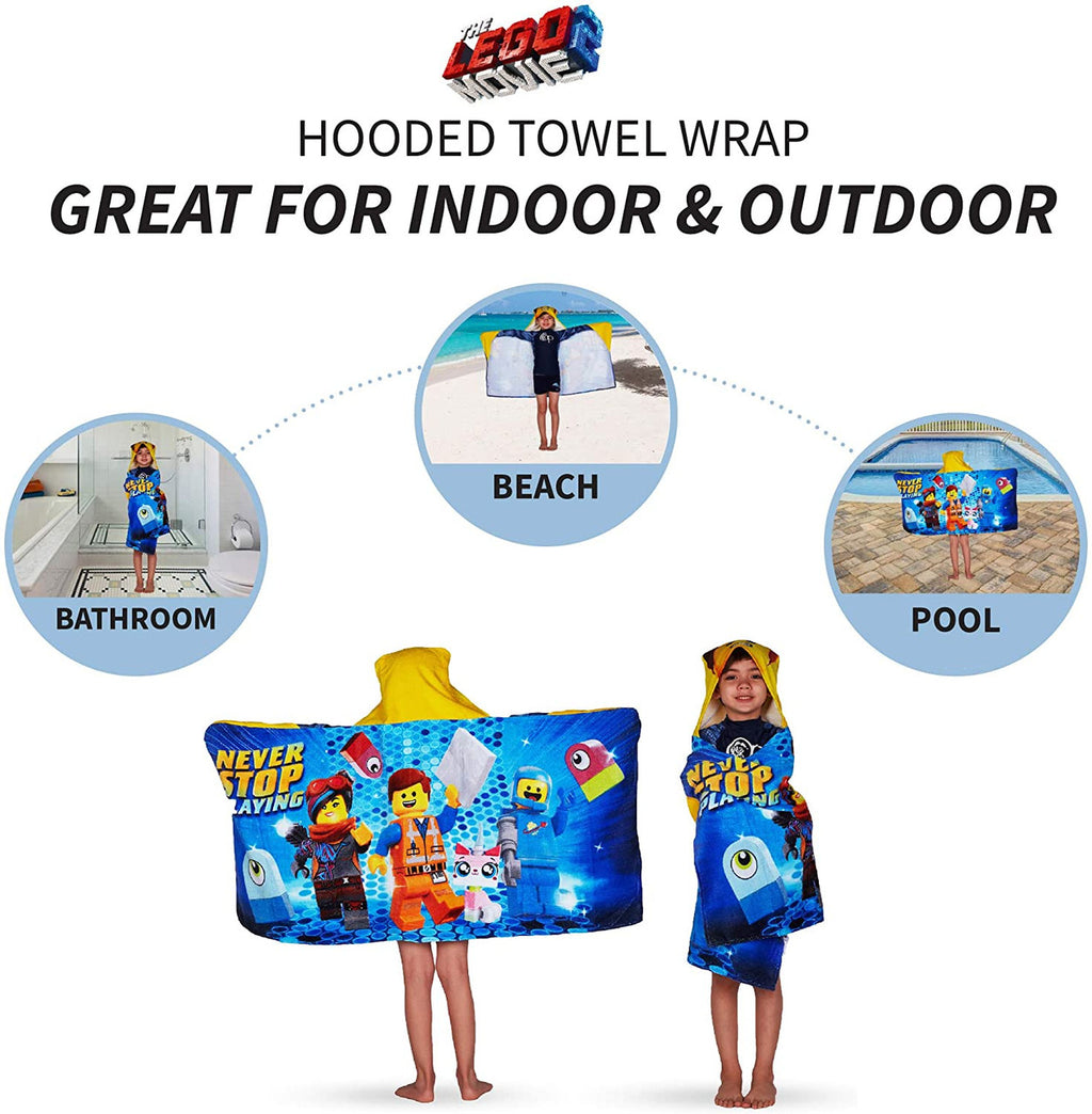 LEGO Movie 2 Hooded Towel Wrap