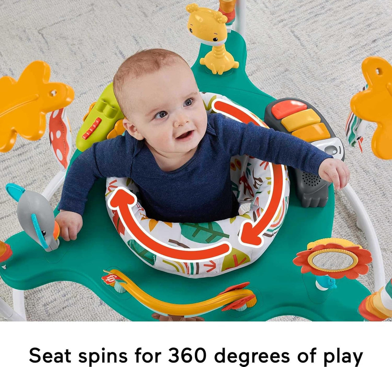 Fisher-Price Baby Bouncer Whimsical Forest Jumperoo Activity Center